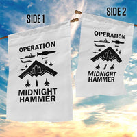 Operation Midnight Hammer Military Garden Flag Tactical Warfare Jets Bombers - Wonder Print Shop
