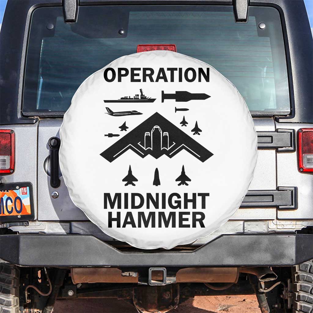 Operation Midnight Hammer Military Spare Tire Cover Tactical Warfare Jets Bombers - Wonder Print Shop