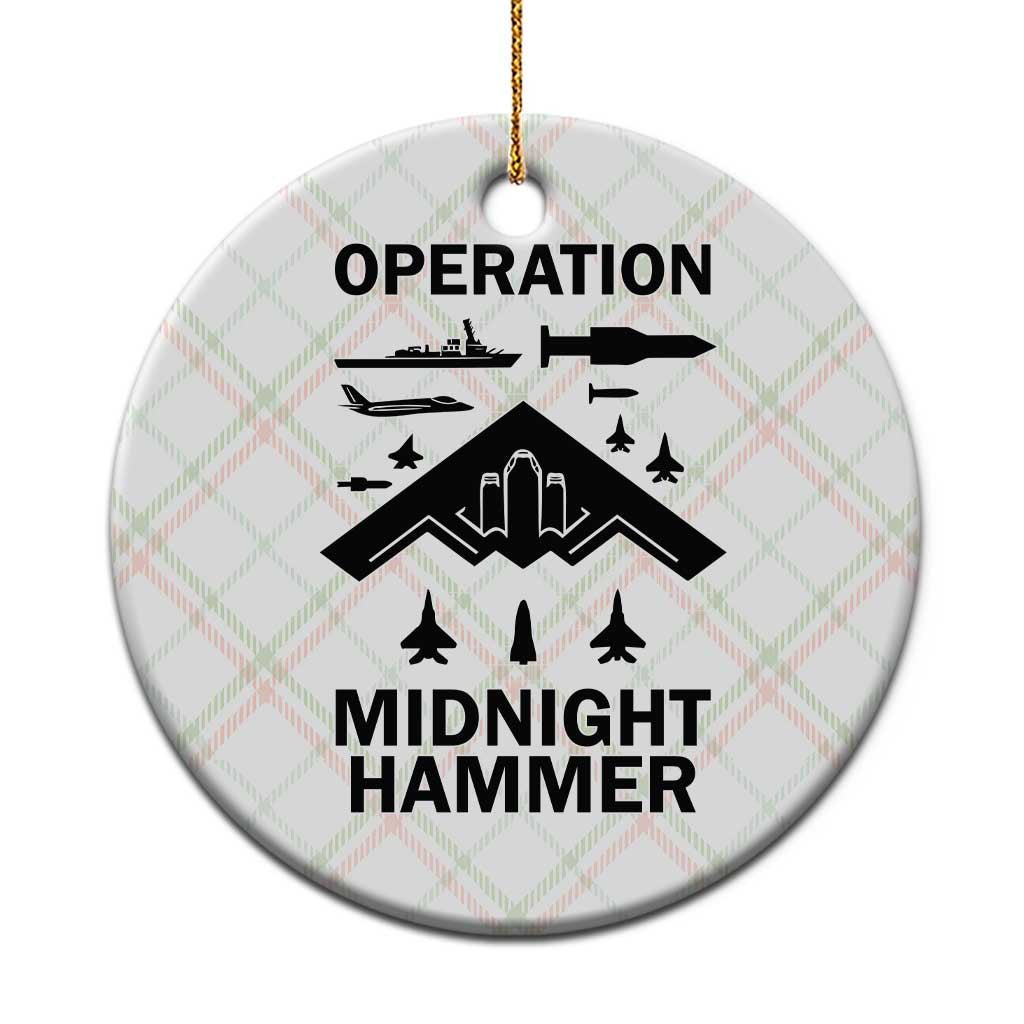 Operation Midnight Hammer Military Ceramic Ornament Tactical Warfare Jets Bombers - Wonder Print Shop