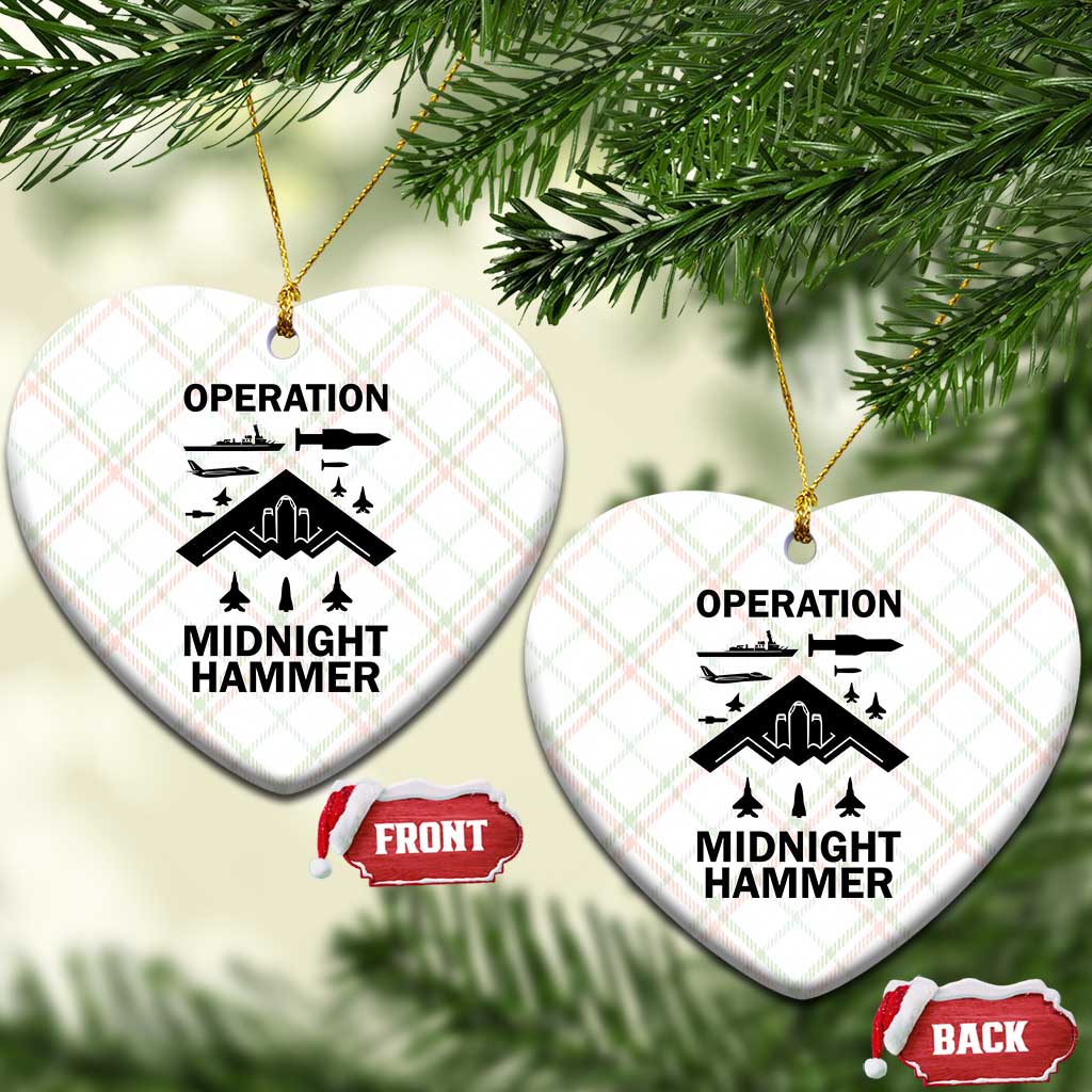Operation Midnight Hammer Military Ceramic Ornament Tactical Warfare Jets Bombers - Wonder Print Shop
