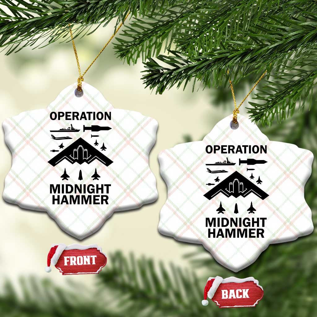Operation Midnight Hammer Military Ceramic Ornament Tactical Warfare Jets Bombers - Wonder Print Shop