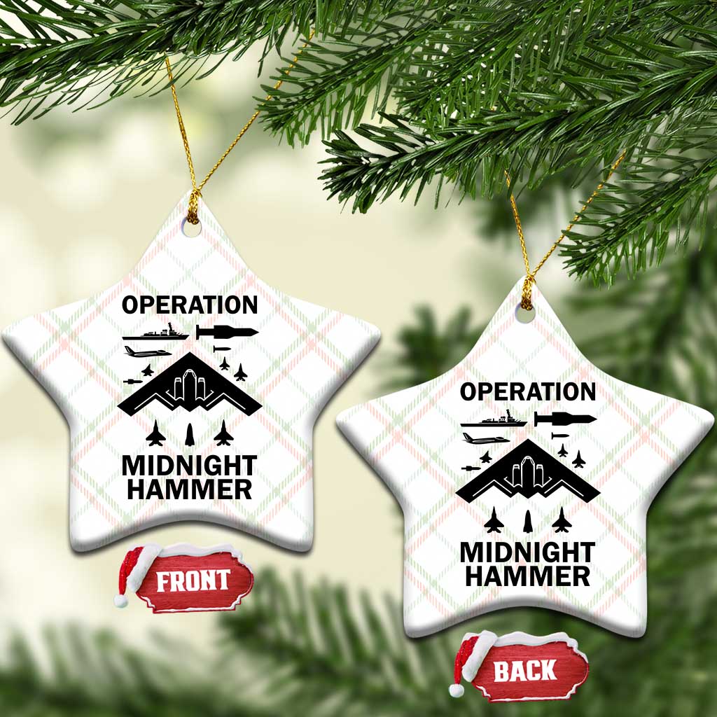 Operation Midnight Hammer Military Ceramic Ornament Tactical Warfare Jets Bombers - Wonder Print Shop