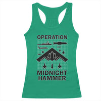 Operation Midnight Hammer Military Racerback Tank Top Tactical Warfare Jets Bombers - Wonder Print Shop