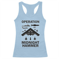 Operation Midnight Hammer Military Racerback Tank Top Tactical Warfare Jets Bombers - Wonder Print Shop