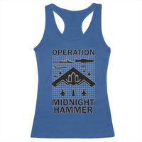 Operation Midnight Hammer Military Racerback Tank Top Tactical Warfare Jets Bombers - Wonder Print Shop