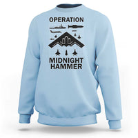 Operation Midnight Hammer Military Sweatshirt Tactical Warfare Jets Bombers - Wonder Print Shop