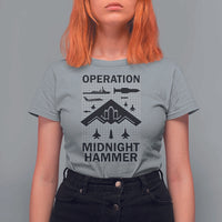 Operation Midnight Hammer Military T Shirt For Women Tactical Warfare Jets Bombers - Wonder Print Shop
