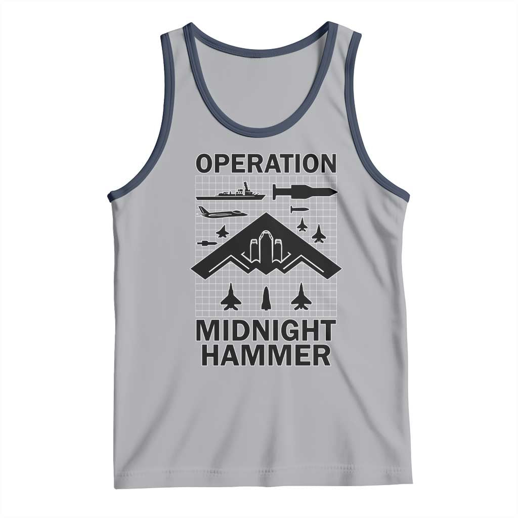 Operation Midnight Hammer Military Tank Top Tactical Warfare Jets Bombers - Wonder Print Shop