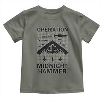 Operation Midnight Hammer Military Toddler T Shirt Tactical Warfare Jets Bombers - Wonder Print Shop