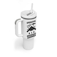 Operation Midnight Hammer Military Tumbler With Handle Tactical Warfare Jets Bombers - Wonder Print Shop