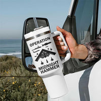 Operation Midnight Hammer Military Tumbler With Handle Tactical Warfare Jets Bombers - Wonder Print Shop