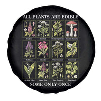 Vintage Botanical Poison Chart Graphic Spare Tire Cover All Plants Are Edible Some Only Once