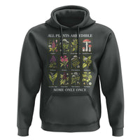 Vintage Botanical Poison Chart Graphic Hoodie All Plants Are Edible Some Only Once