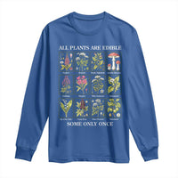 Vintage Botanical Poison Chart Graphic Long Sleeve Shirt All Plants Are Edible Some Only Once
