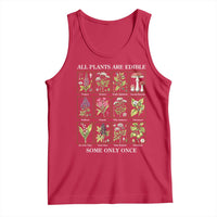Vintage Botanical Poison Chart Graphic Tank Top All Plants Are Edible Some Only Once
