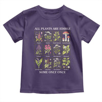 Vintage Botanical Poison Chart Graphic Toddler T Shirt All Plants Are Edible Some Only Once