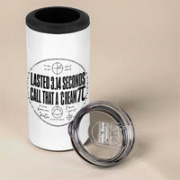 Lasted 3 14 Seconds Call That A Cream Pi 4 in 1 Can Cooler Tumbler Funny Math Joke Adult Humor Pi Day Gift