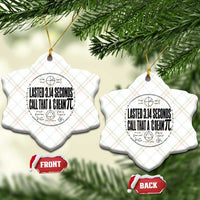 Lasted 3 14 Seconds Call That A Cream Pi Ceramic Ornament Funny Math Joke Adult Humor Pi Day Gift