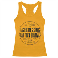 Lasted 3 14 Seconds Call That A Cream Pi Racerback Tank Top Funny Math Joke Adult Humor Pi Day Gift