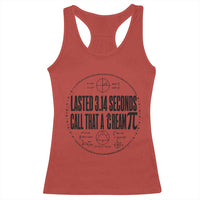 Lasted 3 14 Seconds Call That A Cream Pi Racerback Tank Top Funny Math Joke Adult Humor Pi Day Gift