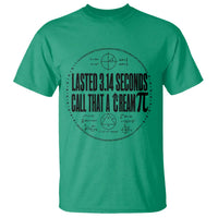 Lasted 3 14 Seconds Call That A Cream Pi T Shirt Funny Math Joke Adult Humor Pi Day Gift
