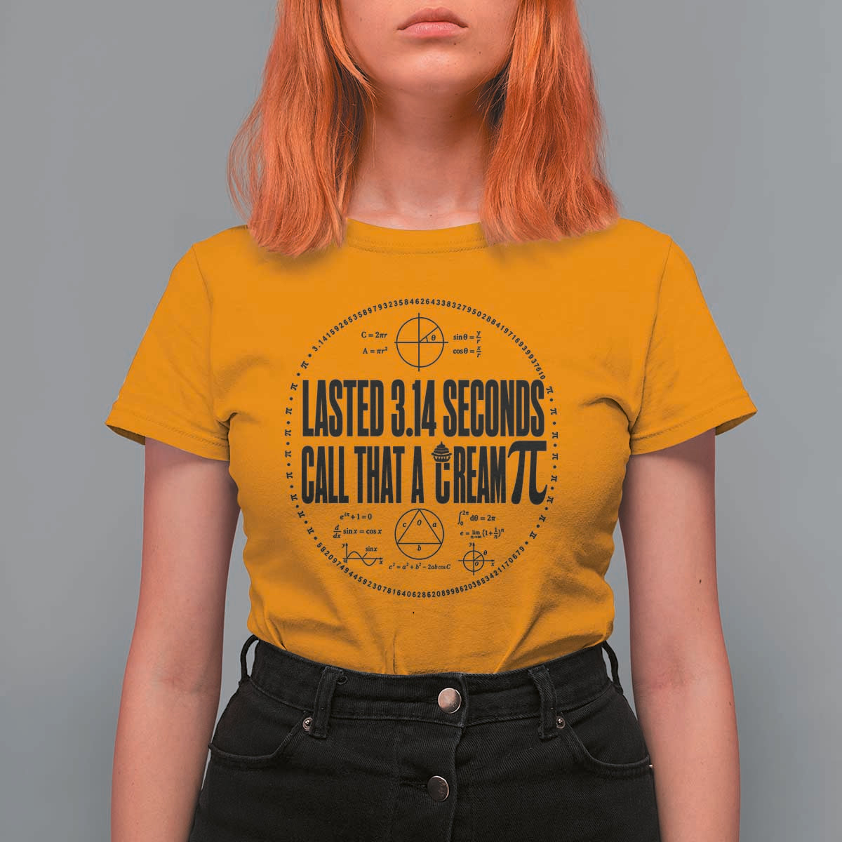 Lasted 3 14 Seconds Call That A Cream Pi T Shirt For Women Funny Math Joke Adult Humor Pi Day Gift