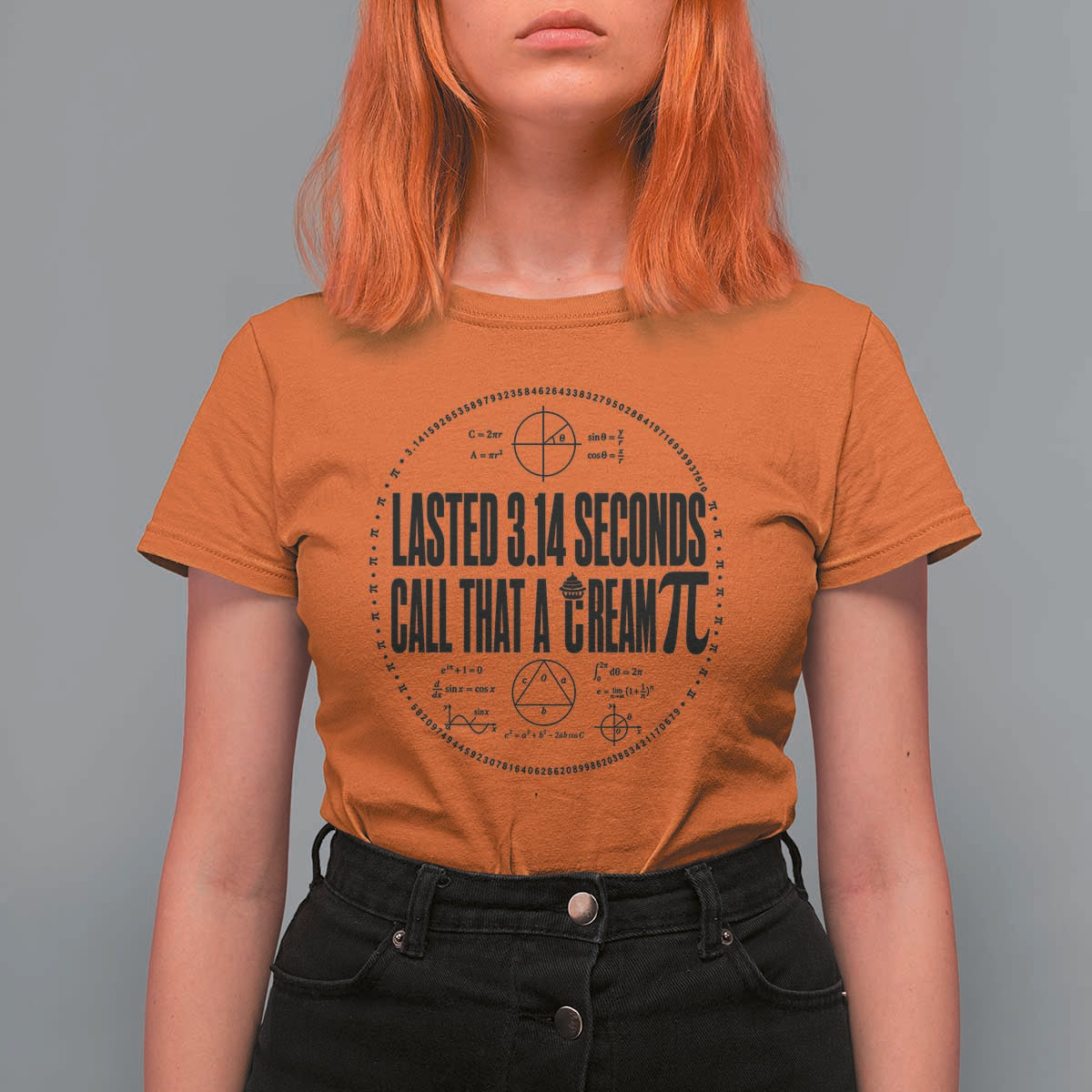 Lasted 3 14 Seconds Call That A Cream Pi T Shirt For Women Funny Math Joke Adult Humor Pi Day Gift