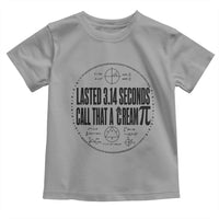 Lasted 3 14 Seconds Call That A Cream Pi Toddler T Shirt Funny Math Joke Adult Humor Pi Day Gift