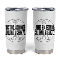 Lasted 3 14 Seconds Call That A Cream Pi Tumbler Cup Funny Math Joke Adult Humor Pi Day Gift