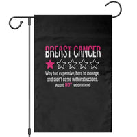 Funny Breast Cancer One Star Review Garden Flag Would Not Recommend Breast Cancer Warrior