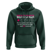 Funny Breast Cancer One Star Review Hoodie Would Not Recommend Breast Cancer Warrior