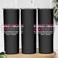Funny Breast Cancer One Star Review Skinny Tumbler Would Not Recommend Breast Cancer Warrior