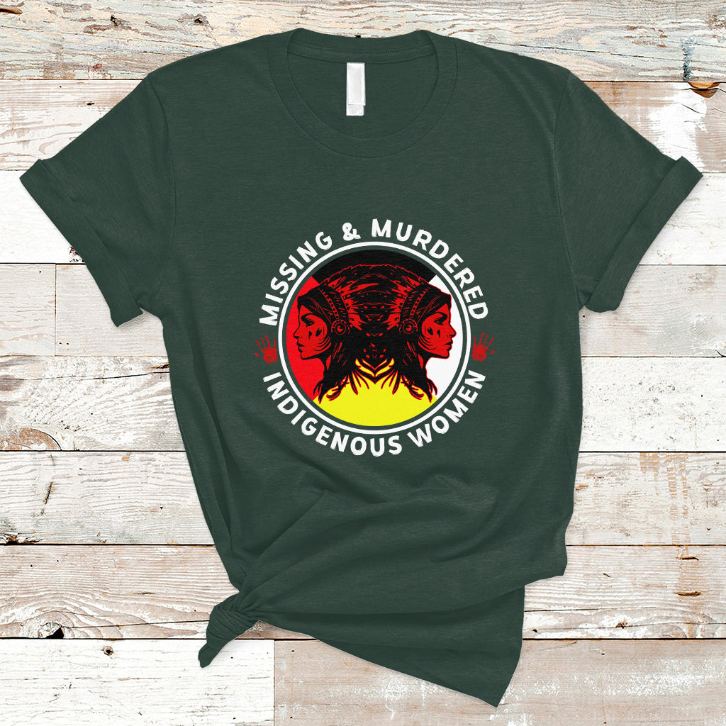 Indigenous Women T Shirt MMIW Awareness Missing & Murdered - Wonder Print Shop