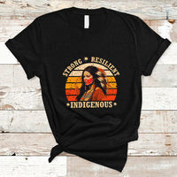 Indigenous Women T Shirt MMIW Strong Resilient MMIW Awareness Stolen Sisters - Wonder Print Shop