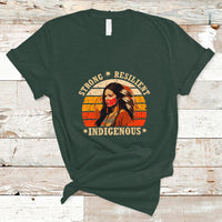 Indigenous Women T Shirt MMIW Strong Resilient MMIW Awareness Stolen Sisters - Wonder Print Shop