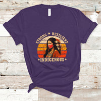 Indigenous Women T Shirt MMIW Strong Resilient MMIW Awareness Stolen Sisters - Wonder Print Shop