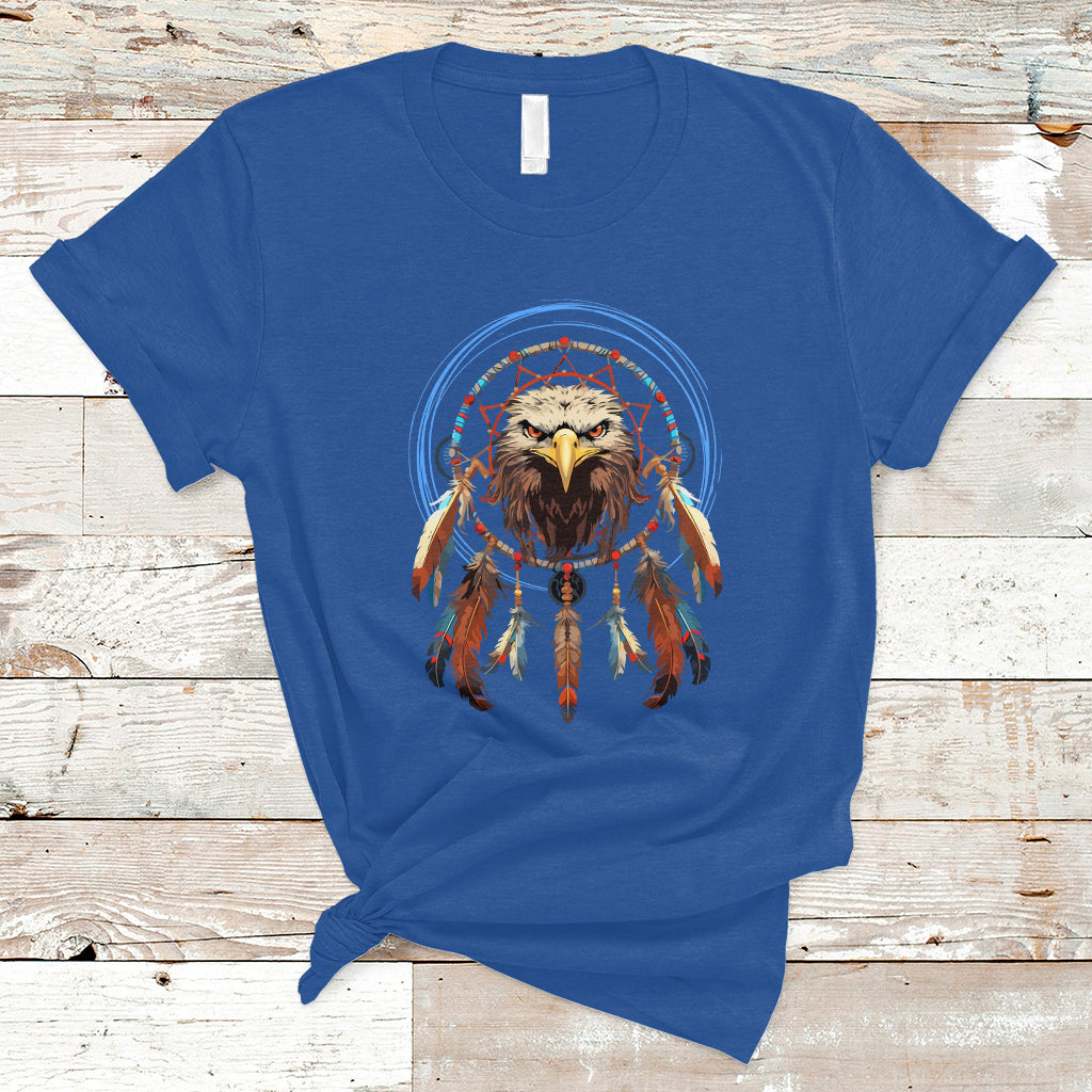 Native American T Shirt Indigenous American Indian Eagle Dreamcatcher - Wonder Print Shop