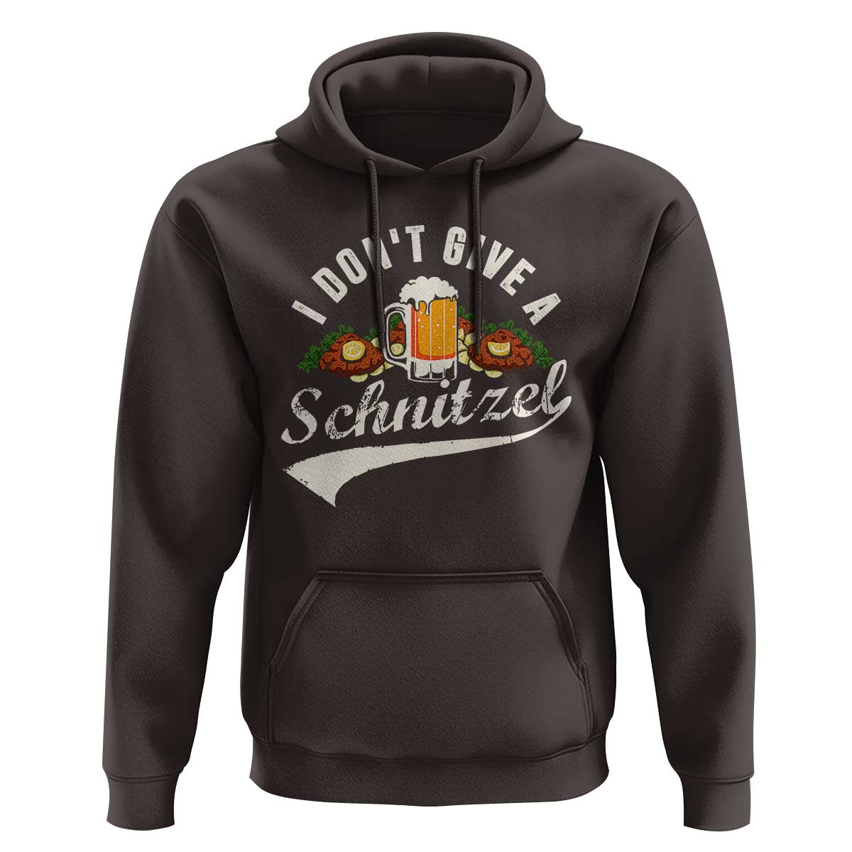Funny Oktoberfest Drinking Hoodie I Don't Give a Schnitzel German Beer Festival