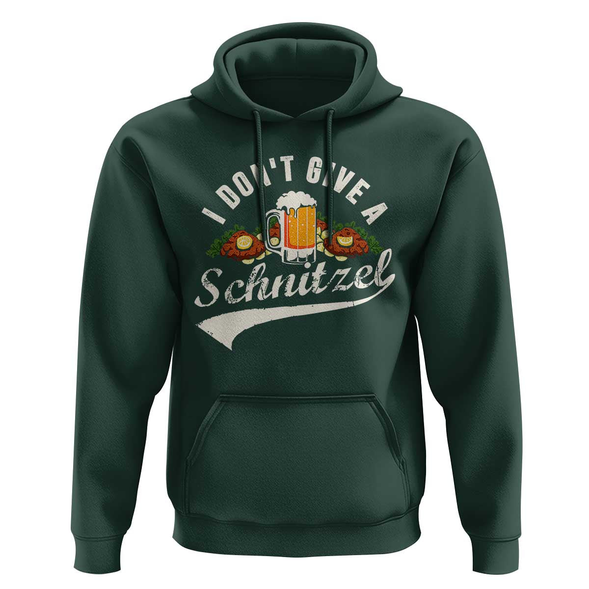 Funny Oktoberfest Drinking Hoodie I Don't Give a Schnitzel German Beer Festival