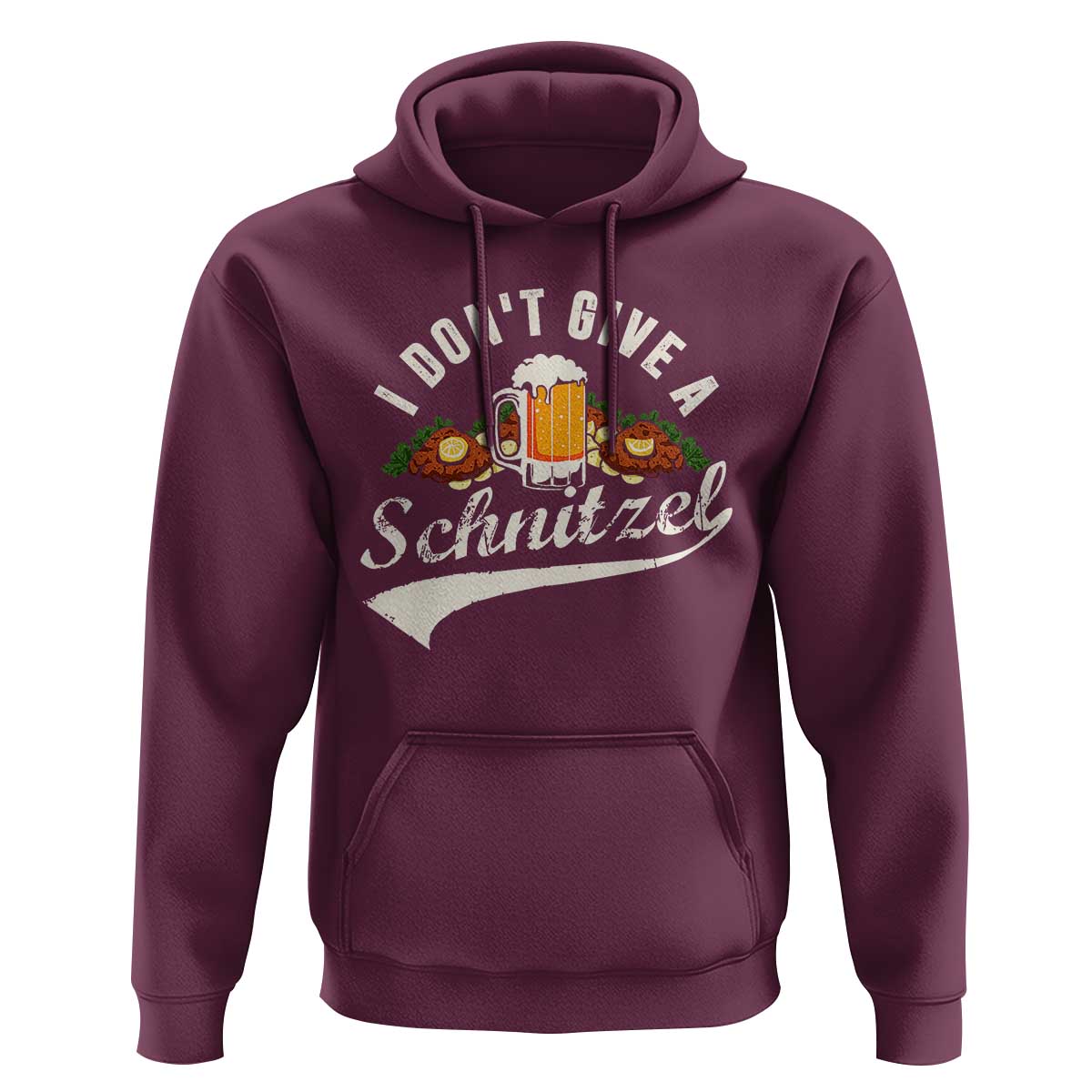 Funny Oktoberfest Drinking Hoodie I Don't Give a Schnitzel German Beer Festival