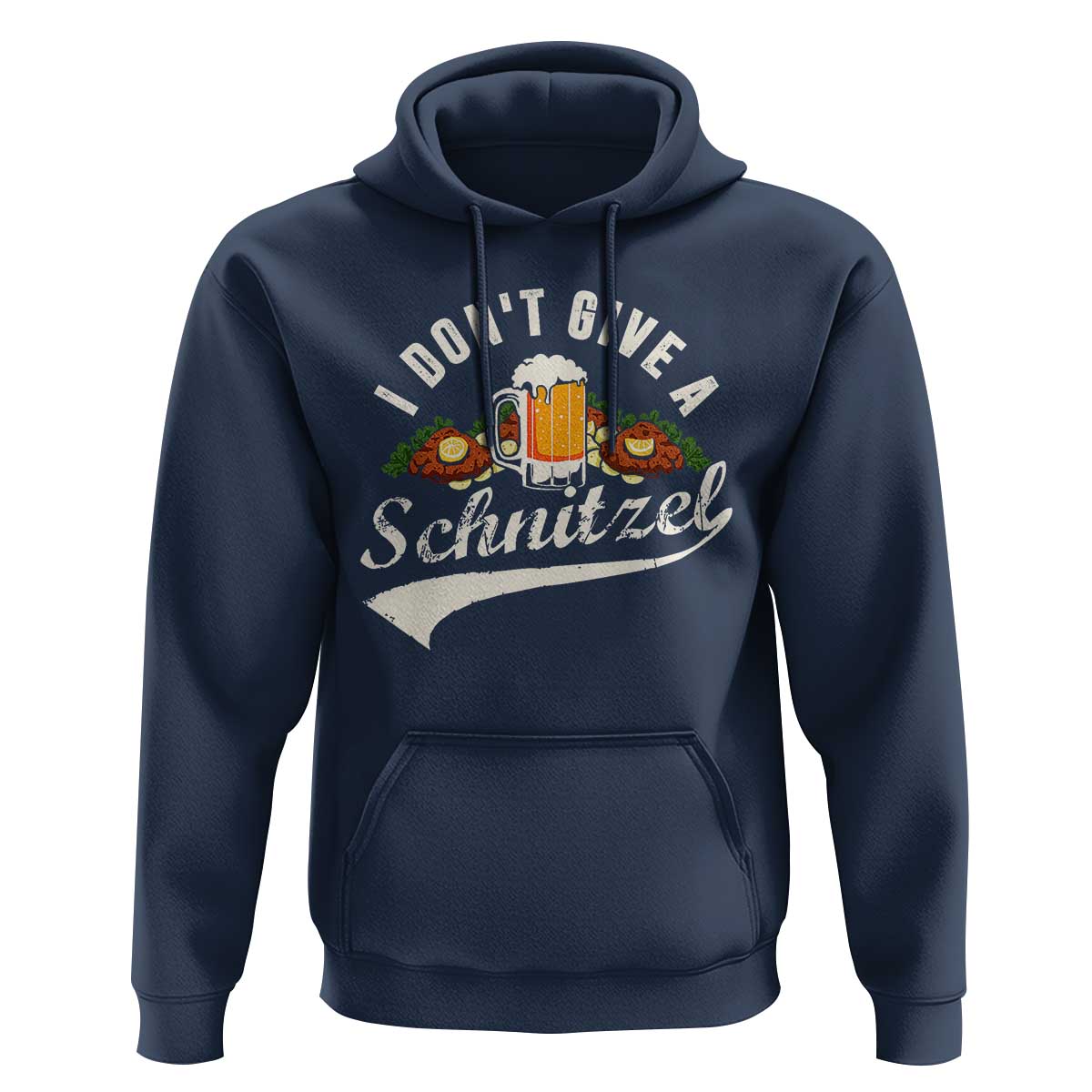 Funny Oktoberfest Drinking Hoodie I Don't Give a Schnitzel German Beer Festival