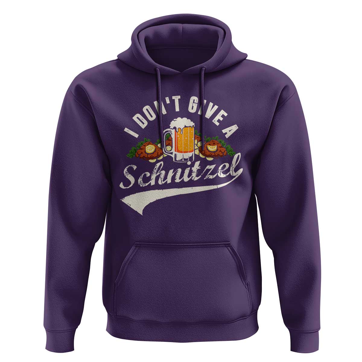 Funny Oktoberfest Drinking Hoodie I Don't Give a Schnitzel German Beer Festival