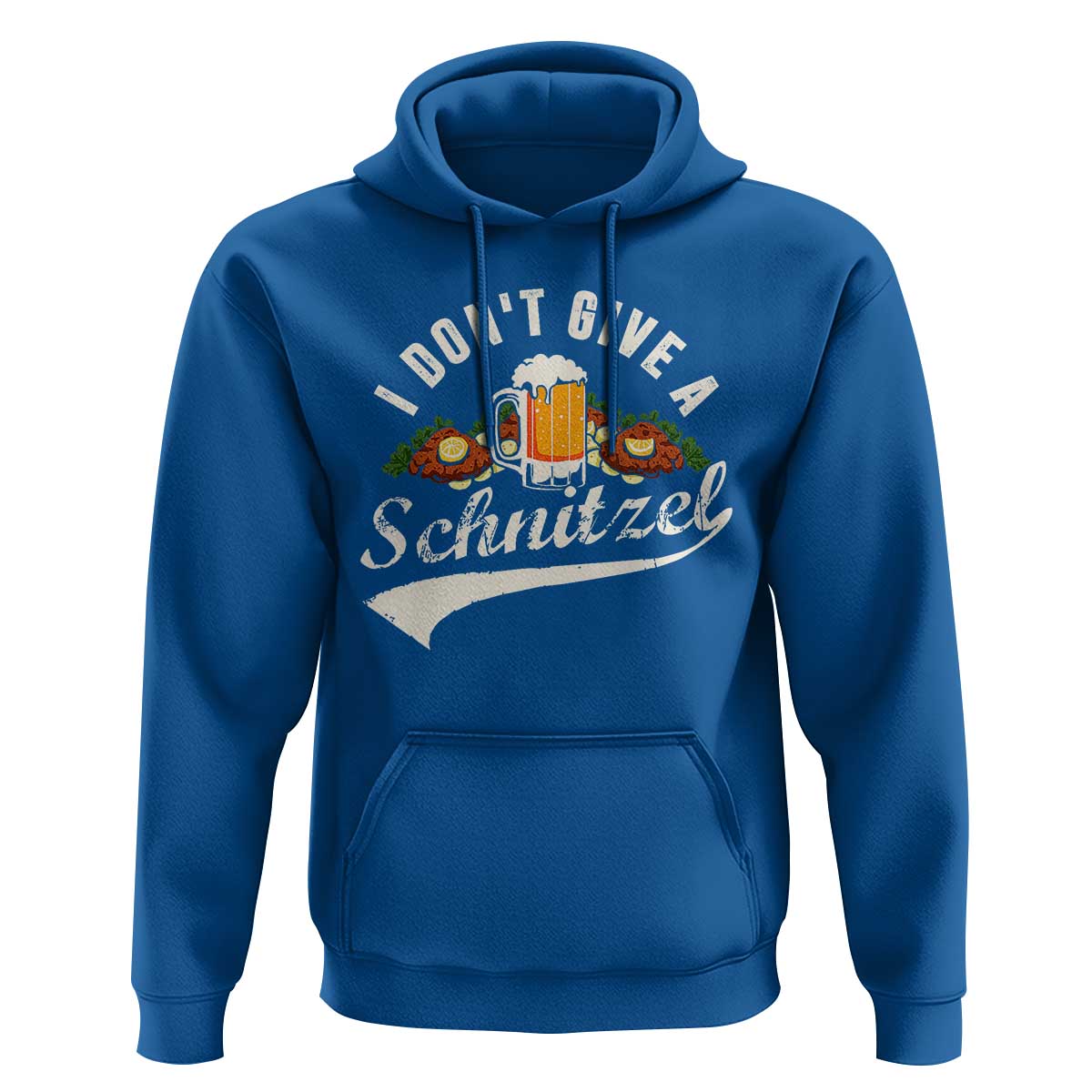 Funny Oktoberfest Drinking Hoodie I Don't Give a Schnitzel German Beer Festival