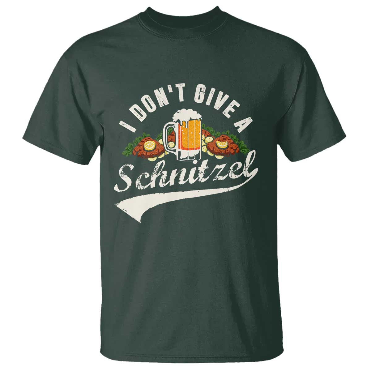 Funny Oktoberfest Drinking T Shirt I Don't Give a Schnitzel German Beer Festival - Wonder Print Shop