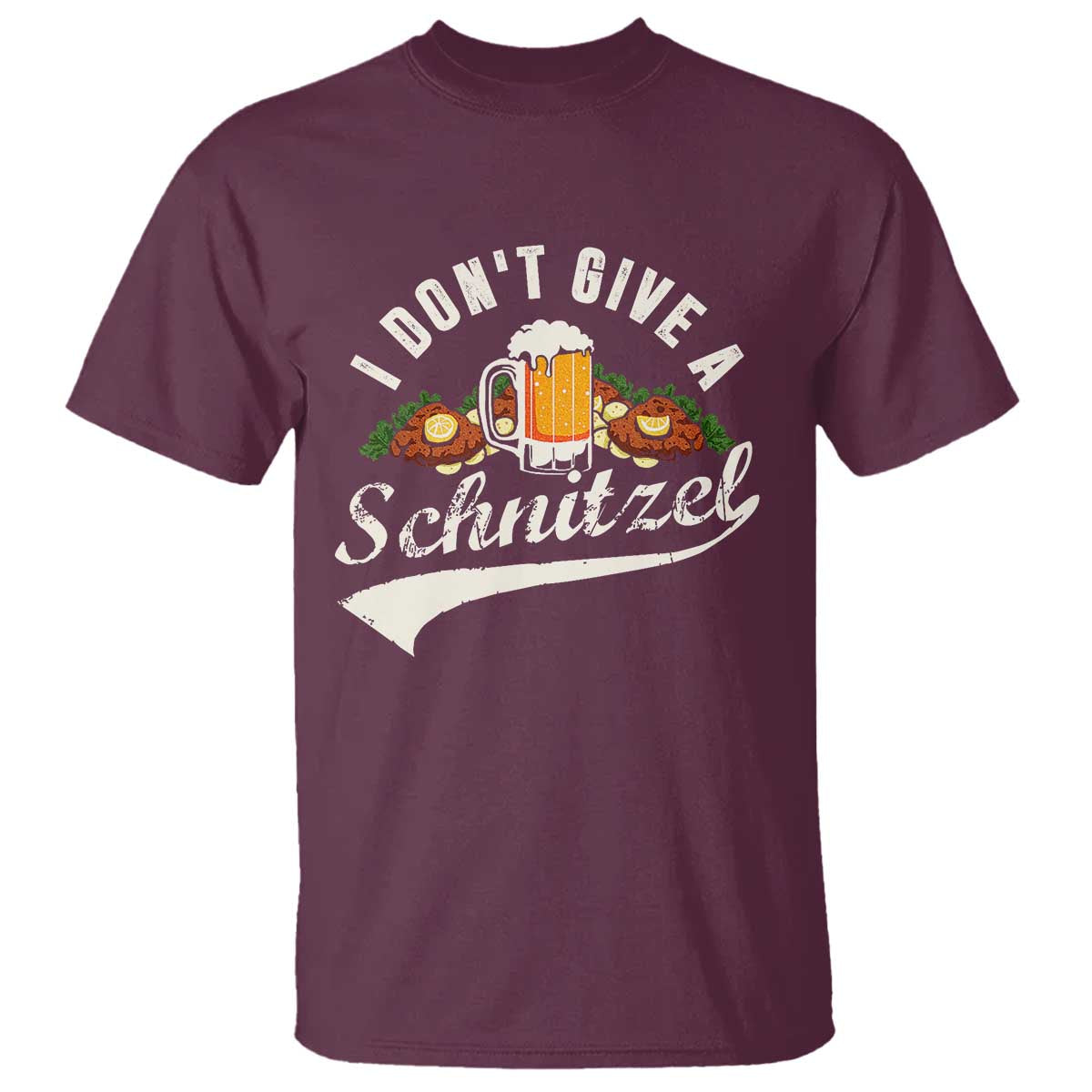 Funny Oktoberfest Drinking T Shirt I Don't Give a Schnitzel German Beer Festival - Wonder Print Shop