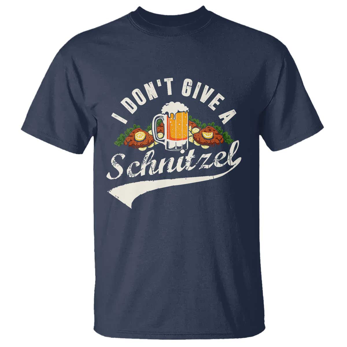 Funny Oktoberfest Drinking T Shirt I Don't Give a Schnitzel German Beer Festival - Wonder Print Shop