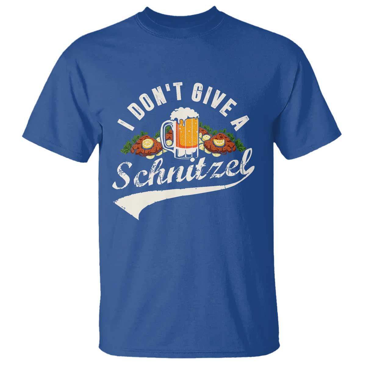 Funny Oktoberfest Drinking T Shirt I Don't Give a Schnitzel German Beer Festival - Wonder Print Shop