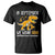 Childhood Cancer Awareness Dinosaur T Shirt In September We Wear Gold Ribbon Support Kids Warrior - Wonder Print Shop