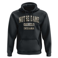 Classic Notre Dame Indiana Hoodie Est 1842 IN Retro Vintage Varsity