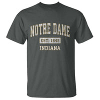 Classic Notre Dame Indiana T Shirt Est 1842 IN Retro Vintage Varsity - Wonder Print Shop